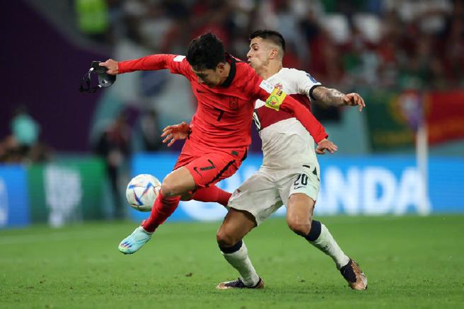 世界杯韩国vs葡萄牙足球